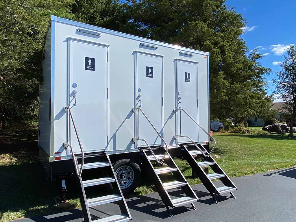 Festival portable toilets