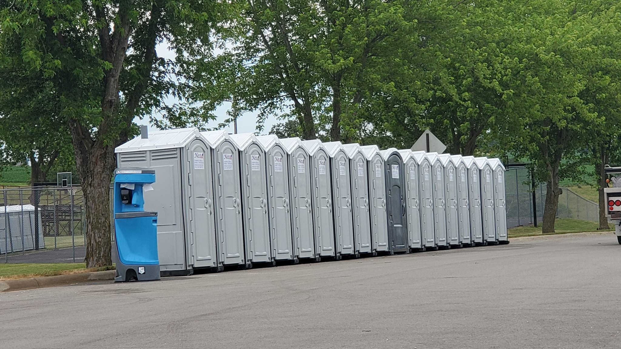 ADA compliant portable toilets